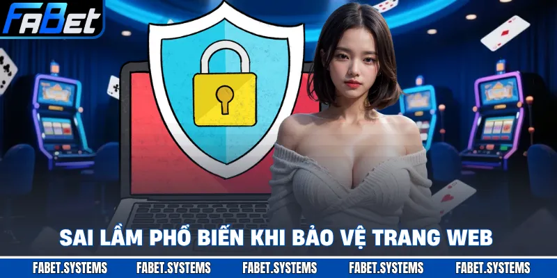 Sai lầm phổ biến khi bảo vệ trang web