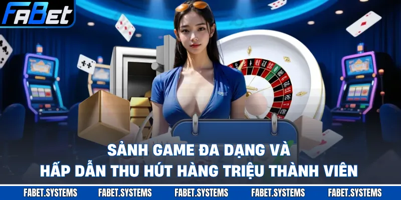 Sảnh game đa dạng và hấp dẫn thu hút hàng triệu thành viên