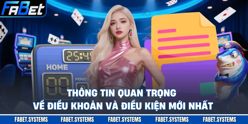 Thông tin quan trọng về điều khoản và điều kiện mới nhất